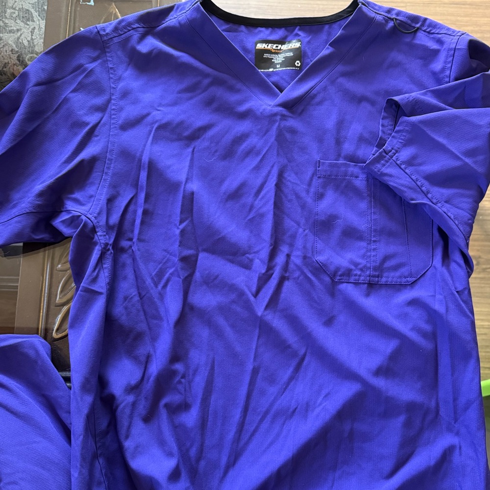 Purple scrubs